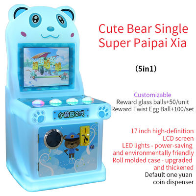 Ein guter Preis. 17-Zoll Fashion Cute Bear Arcade Münzbetriebene Tasten Spielautomat Online