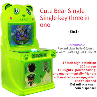 Ein guter Preis. Münzbetriebene Unterhaltungsmaschine für den Innenbereich mit Ein-Knopf-Drei-in-Eins-Spielkonsole 17-Zoll Online