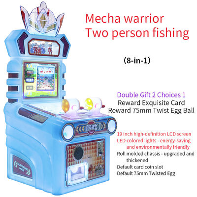 Ein guter Preis. Münzmanagement Mech Krieger Zwei Personen Fischen Joystick Kinder Arcade Spiele Online