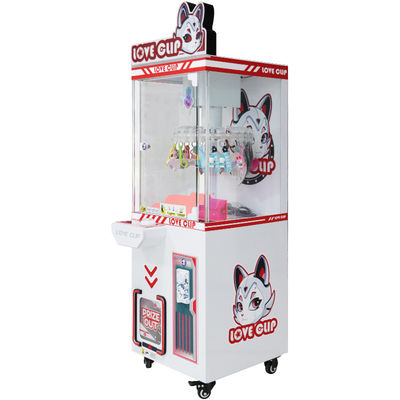 Red Coin Operated Clip Machine Game