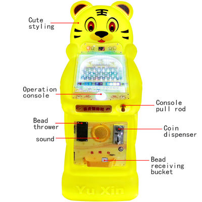 Ein guter Preis. 19mm Tiger Arcade Pinball-Maschine Spaß-gefüllte Unterhaltung bunter Design Geschick Testspiel ideal für Kinder Online