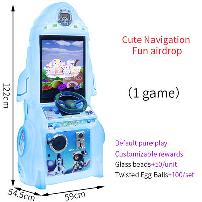 Giá tốt. Blue Children's Indoor Entertainment Facilities Máy chơi arcade hoạt động bằng tiền xu trực tuyến