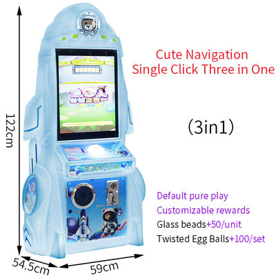 Ein guter Preis. Arcade-Spiele-Konsole Design Kinder Indoor Play Star Rakete Ein-Knopf-Drei-in-Ein Online