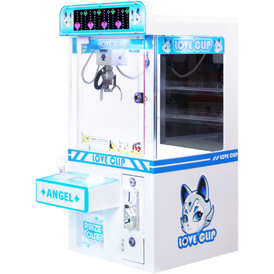 Blue Mini  Coin-Operated Claw Machine With LED Display Hardware Claw Arcade Machine