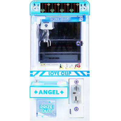 Blue Mini  Coin-Operated Claw Machine With LED Display Hardware Claw Arcade Machine