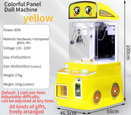 Un bon prix. Jaune Nouveau Mini-Fire Truck Jouet Vendeuse automatique Machine à poupée amusante à pièce en ligne