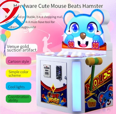 Cute Style Hammer Coin Pusher Mini Arcade Game Machine Whack Mole Game with Plastic Material