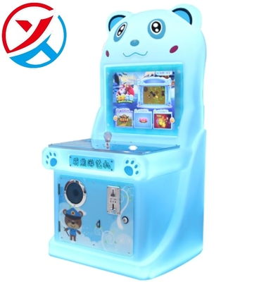 220V Cute Bear Single Arcade Game Coin-Operated Metal Mini Model Token For Ages 6+