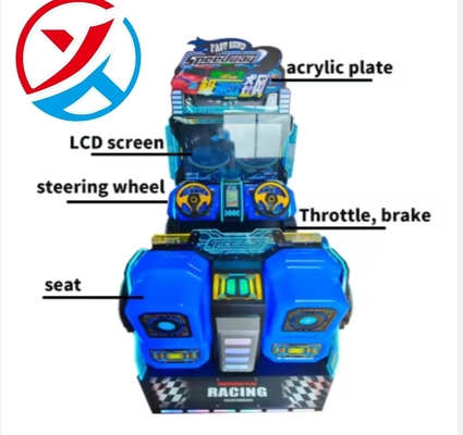 42-inch Coin Operated Kids Racing Simulator Arcade Machine FEC Amusement Game Center