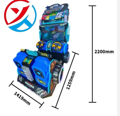42-inch Coin Operated Kids Racing Simulator Arcade Machine FEC Amusement Game Center