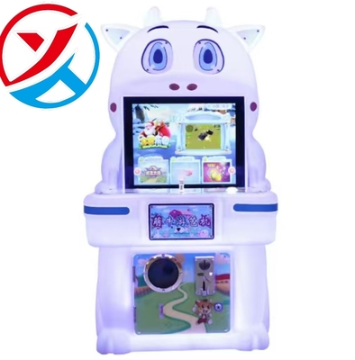 Cute Cow Single-Person 220V Coin-Operated Arcade Game Fun Pusher For Kids 6+Years