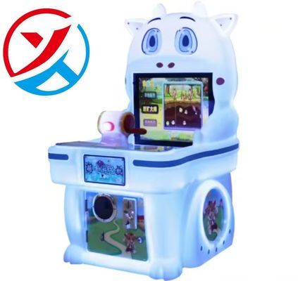 Cute Cow Single-player Coin Operated Kids Video Game Arcade Fishing Game Machine