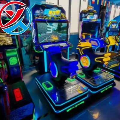 Double Dynamic Speed Motorcycle Simulator Coin Operated Game Machine Indoor Amusement Park
