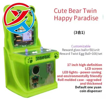 Wholesale Kids Arcade Machine With Joystick Cute Bear Coin Operated Game Machine Supplier