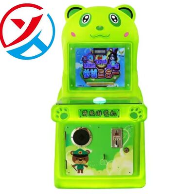 Cute Bear Kids Button Arcade Machine With Interactive Gameplay Machine