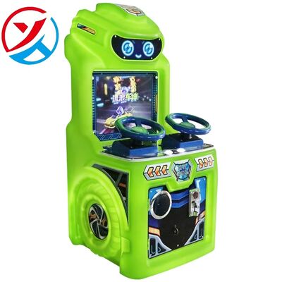 Kids Racing Arcade Machine Coin Operated Double Steering Wheel Game For Amusement Park