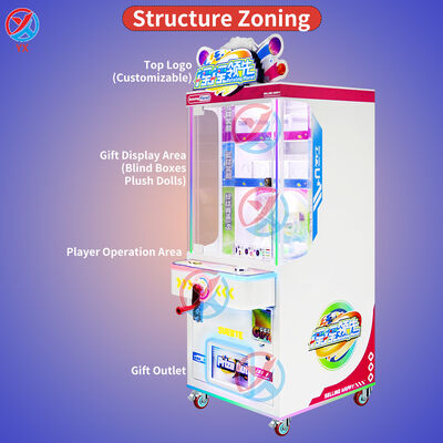 Coin Operated Shake Ball Prize Machine Blind Box Gift Arcade Game For Mall
