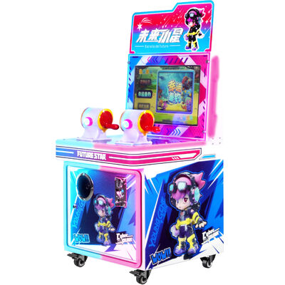 Coin Operated Kids Video Fishing Game Machine Joystick Arcade Machine 220V Factory