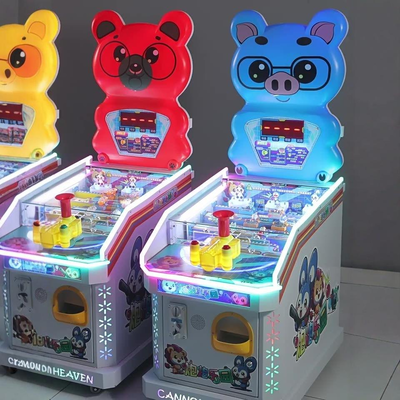 Animal Theme Kids Coin Operated Kids Ball Cannon Game Machine For Arcades Manufacturer