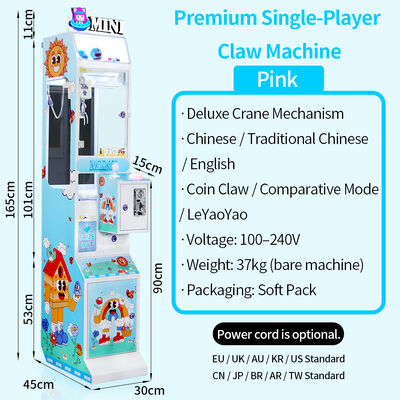 Single Player Commercial Mini Claw Machine Arcade Game For FEC And Shopping Malls