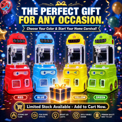 Mini LED Dot Matrix Claw Machine Toy Arcade Kids Prize Grabber Machine Gift Edition