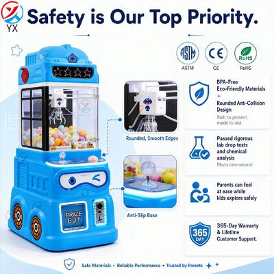 قیمت خوب مینی ال ای دی Dot Matrix Claw Machine Toy Arcade Kids جایزه گیرنده ماشین هدیه آنلاین