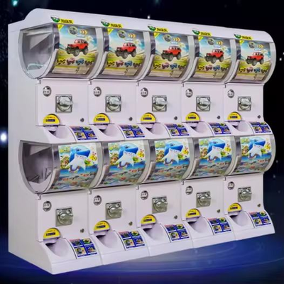 Multi-Station Coin Operated Capsule Vending Machine For Arcades And Shopping Malls