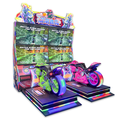 Coin Operated Motion Bike Racing Arcade Game Machine Supplier For Amusement Center