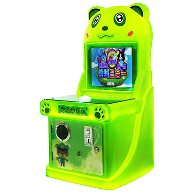 Cute Bear Kids Button Arcade Machine With Interactive Gameplay Machine