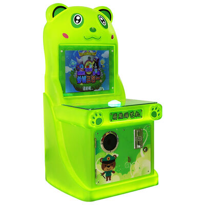 Cute Bear Kids Button Arcade Machine With Interactive Gameplay Machine