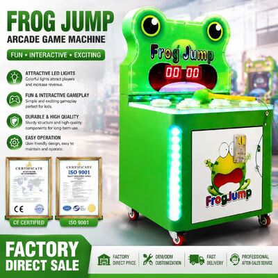 Harga yang bagus Mesin Game Arcade Anak Komersial Produsen Mesin Game Frog Jump Hammer on line