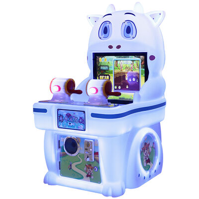 Wholesale Coin-operated Animal Cartoon Dual Player Kids Arcade Game Machine With LED Light
