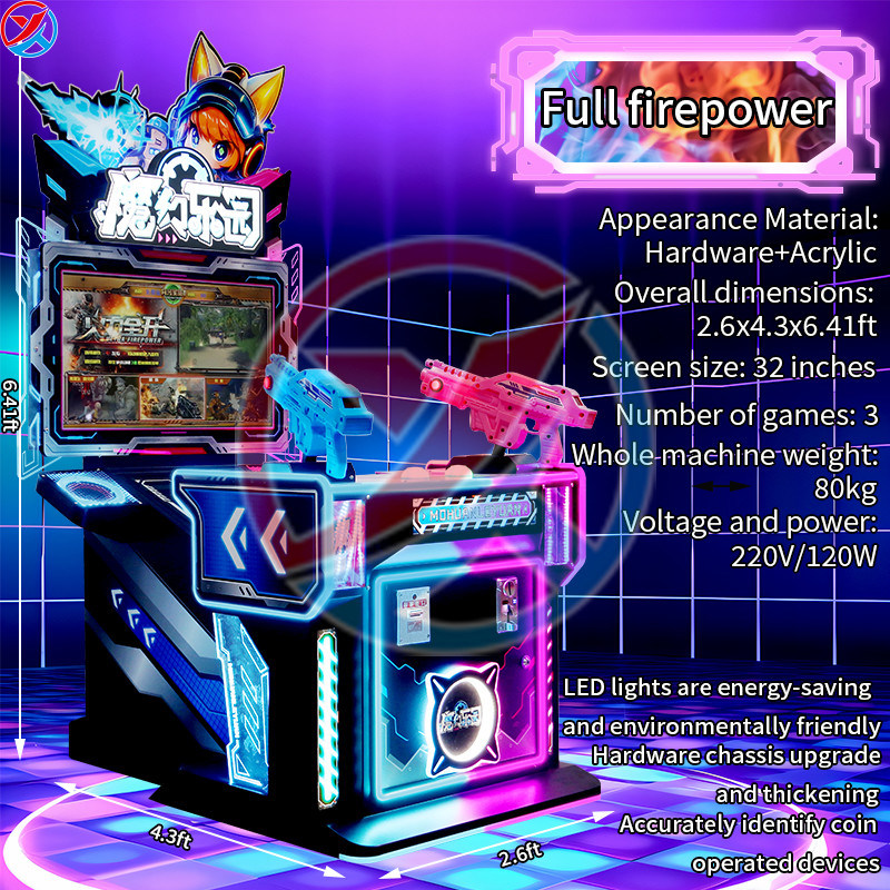 Double Player Children's Game Console With Full Firepower Parent-child Game