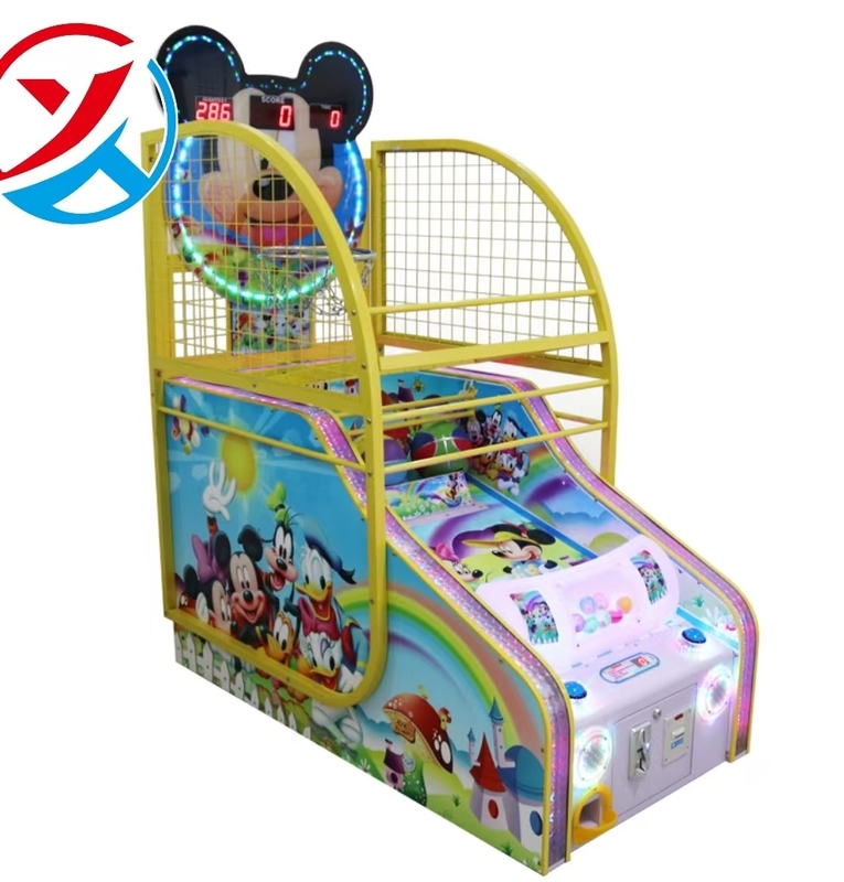 Coin Operated Redemption Basketball Hoop Game Machine Indoor Children Electric Basketball Shooting Machine