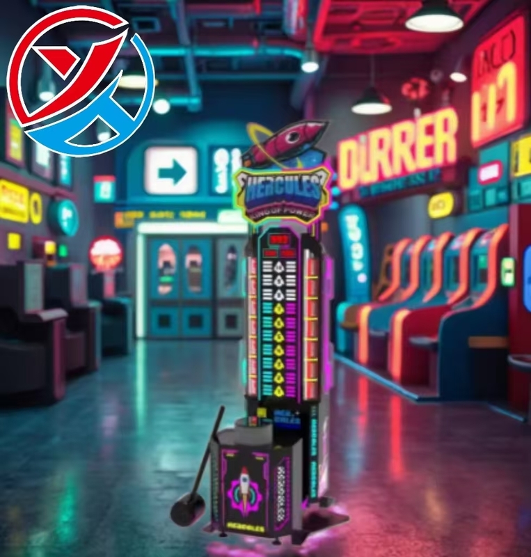 Latest Hercules Arcade Game Machine Coin-Operated Strength Test for Amusement Park