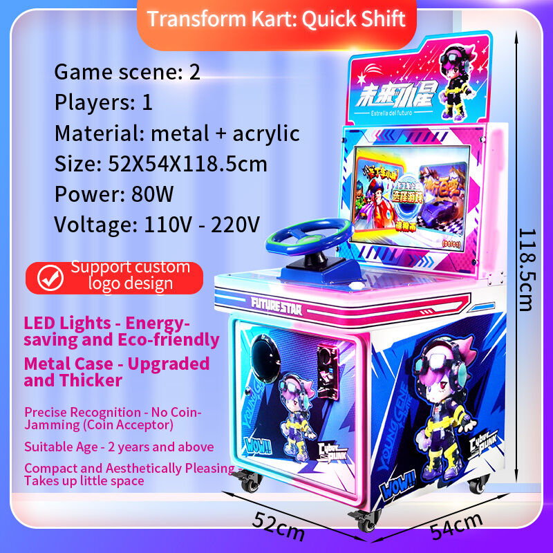 2025 Classic Style Kids Video Game Coin-Operated Racing Video Game Machine