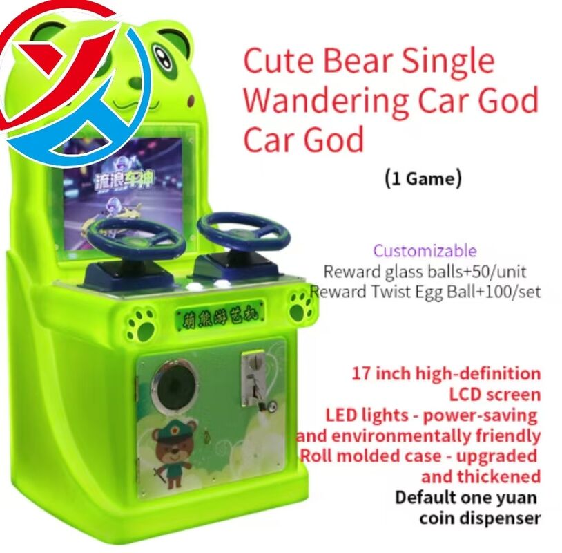 2 Player Kids Coin Operated Racing Arcade Machine Driving Game For Amusement Center
