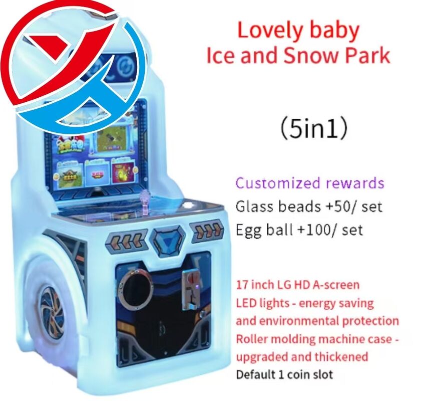 Commercial Kids Interactive Arcade Machine Coin Operated Video Game Machine