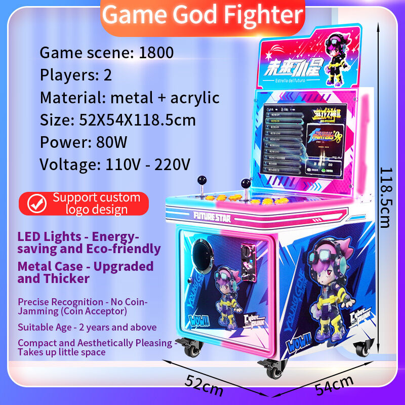 220v Coin Operated Kids Video Game Machine Joystick Arcade Machine Manufacturer