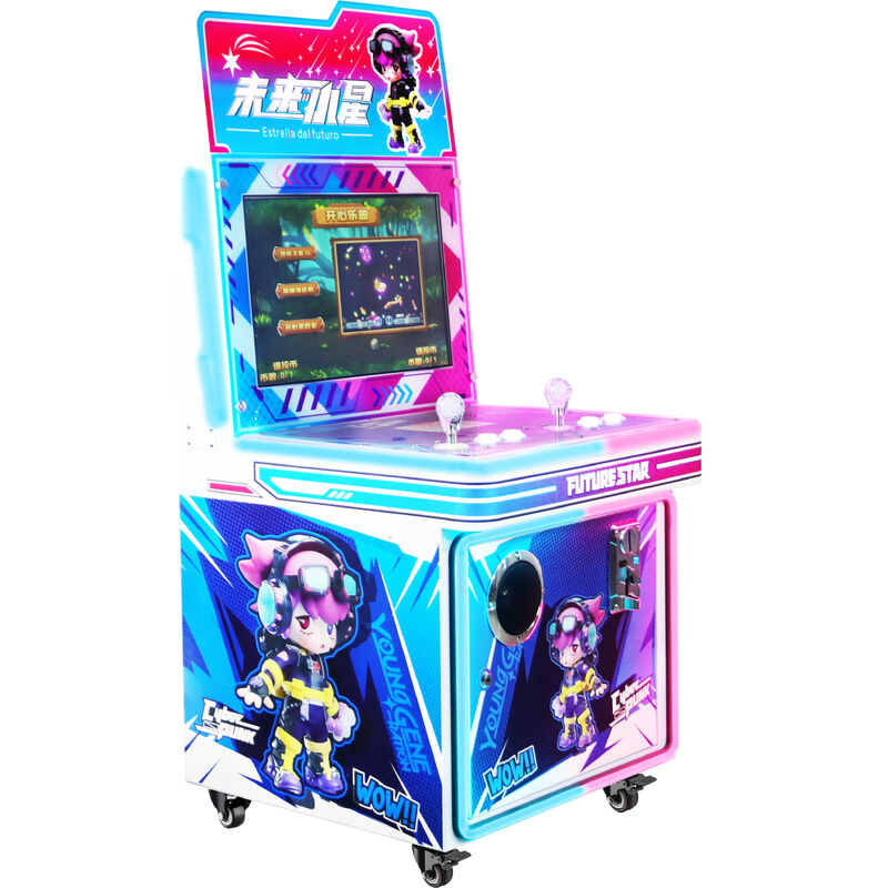 Coin Operated Kids Video Game Machine Joystick Arcade Machine For Shopping Mall 220V