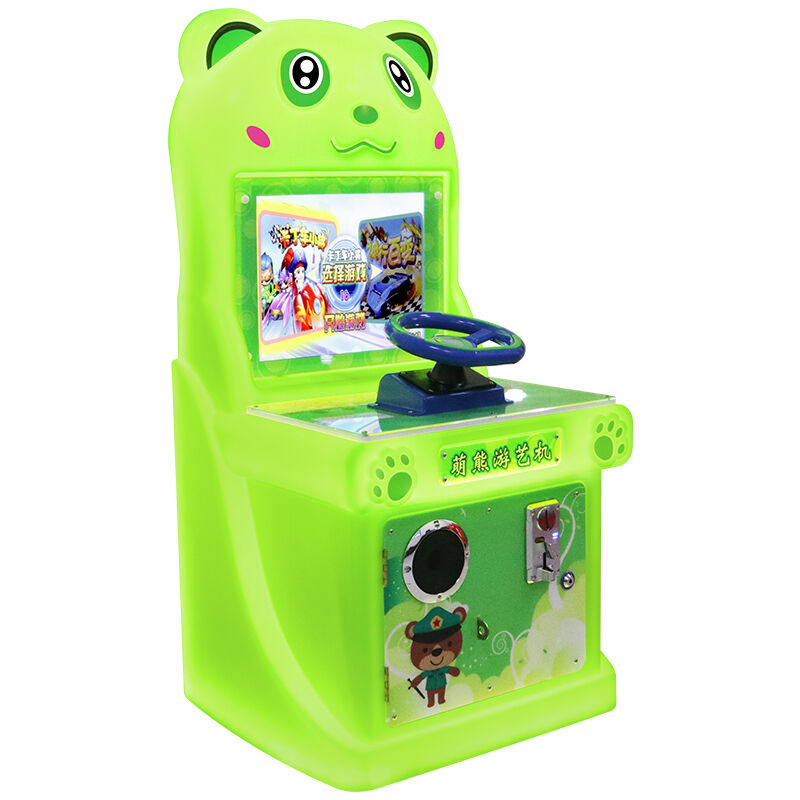 Commercial Colorful Cute Bear Indoor  Racing Arcade Game Machine Children Game Machine