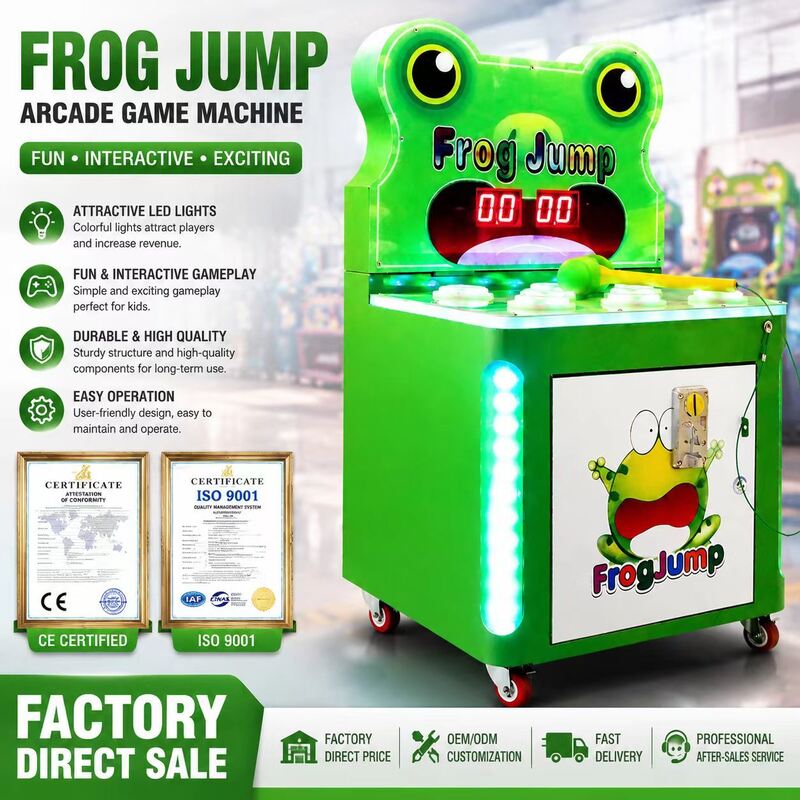 Commercial Kids Arcade Game Machine Frog Jump Hammer Game Machine Manufacturer