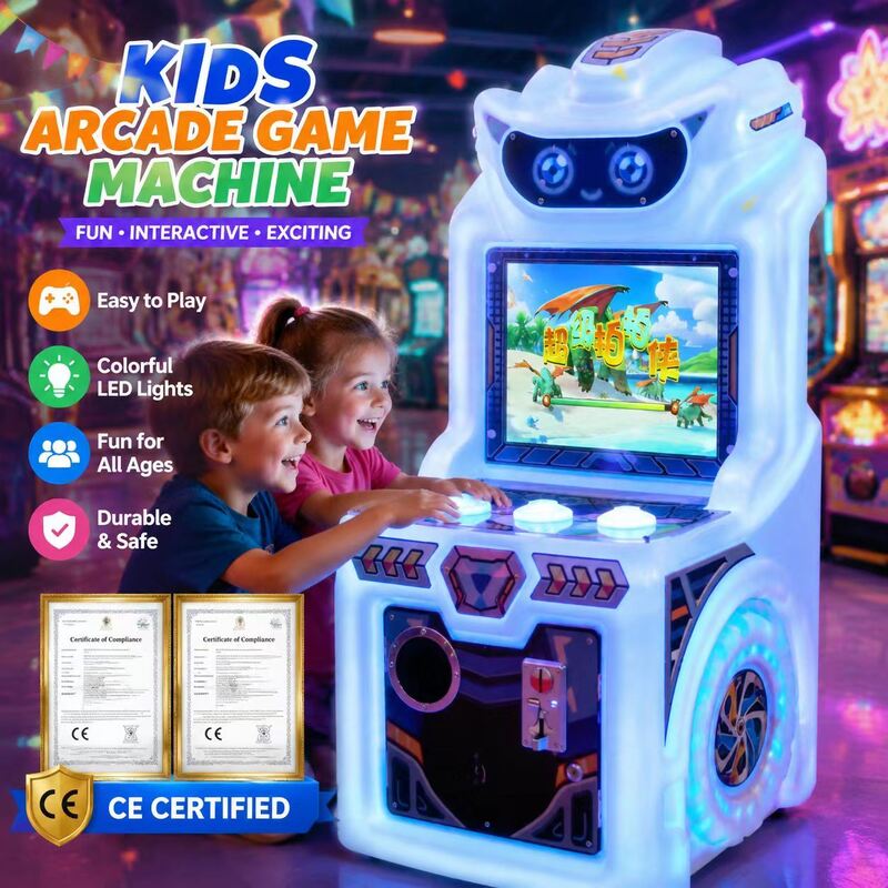 Wholesale 19 Inch Kids Arcade Machine With LED Light Cute Baby Machine For Family Entertainment