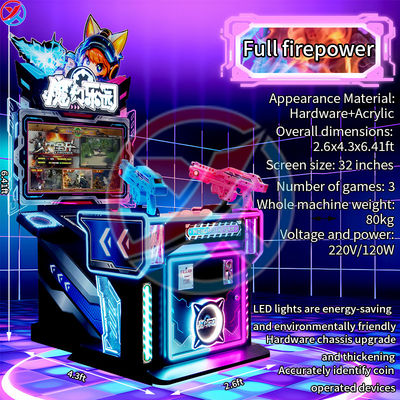 Double Player Game Console Anak-anak Dengan Full Firepower Menembak Game Orang Tua-Anak