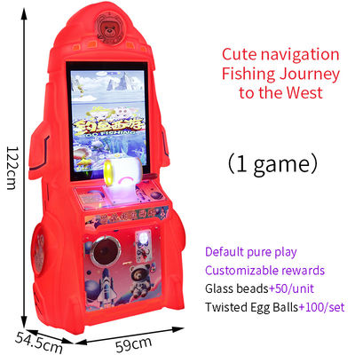 Bom preço. Red Fun Fishing Machine Moeda mais barata Starry-sky Rocket Video Game Arcade Para Crianças on-line