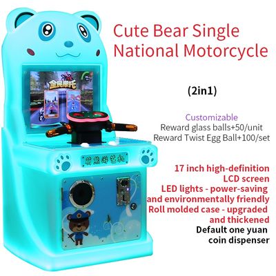 Kinderspeelautomaten voor binnenshuis met munten, arcadesimulator, motorfiets, automatische verkoopautomaten