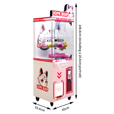 Mini Şeker Hediye Klips Makinesi Kapalı Alan Oyunu Madeni Paralı Çocuk Oyun Makinesi