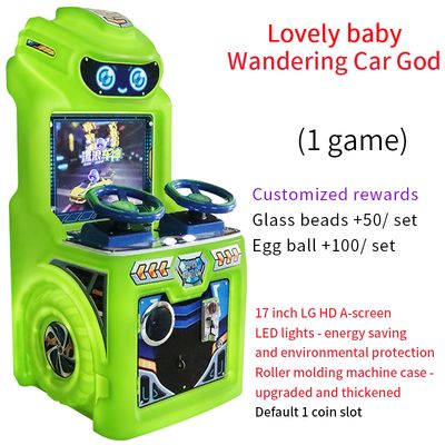 qualità Macchina da corsa arcade per bambini commerciale con doppio volante, simulatore a monete fabbrica