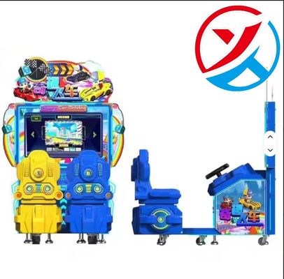 Un buen precio. Centro de juegos de interior electrónica doble simulador de personas de carreras de automóviles máquina de juego con video en línea