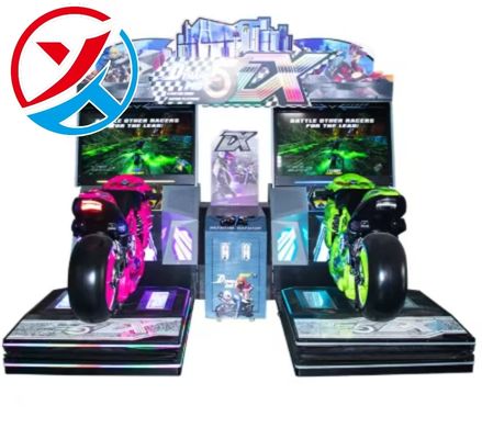 ราคาดี ผู้ผลิตโรงงาน รถจักรยานยนต์หรูหรา การแข่งขัน เกมแข่งรถ 2 ผู้เล่น เครื่องเกมไดนามิก ออนไลน์